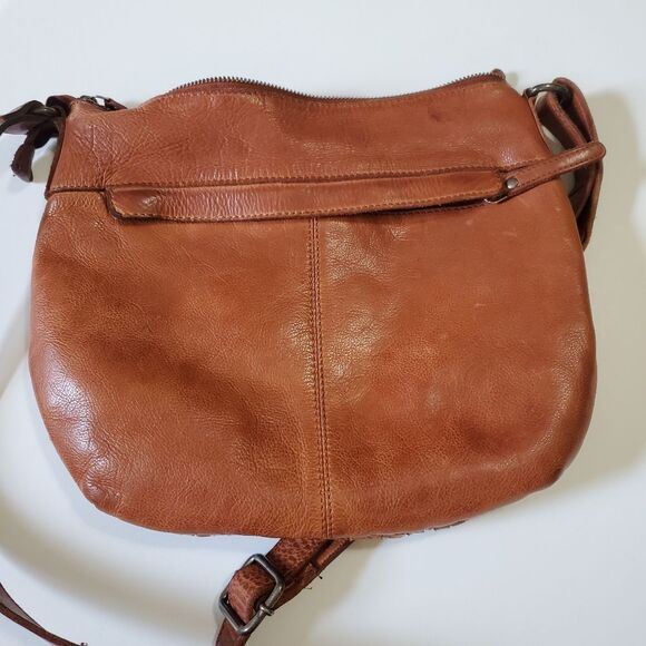 Vilenca Holland crossbody woven brown leather bag - Picture 3 of 11